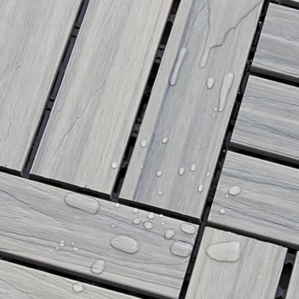 Avtoit | Interlocking composite deck tiles Striped pattern patio tiles