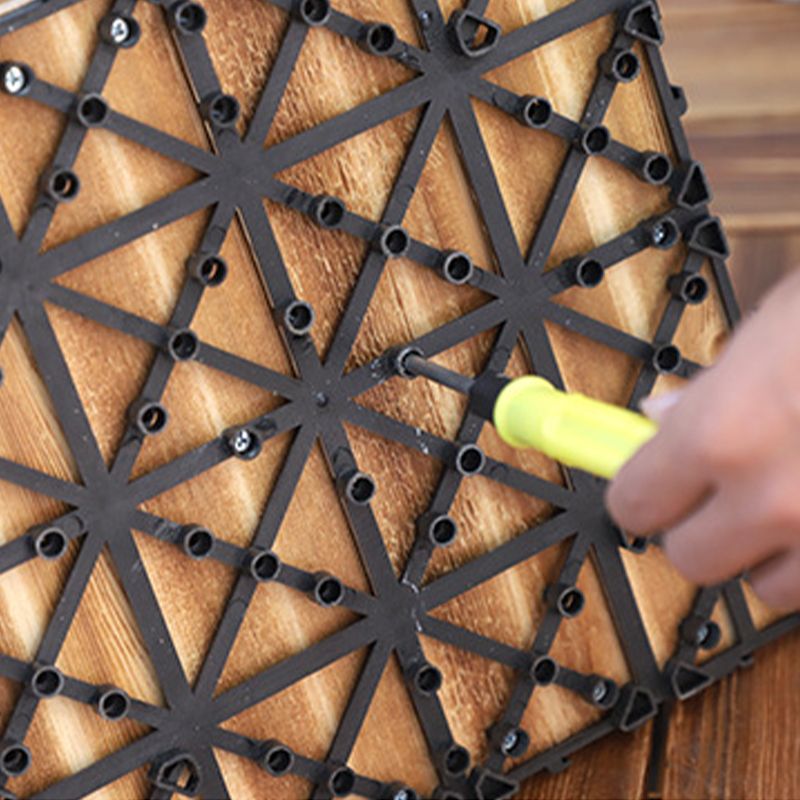Avtoit | Pine Floor Tile Water Resistant Click-Lock Traditional Wood Floor for Living Room