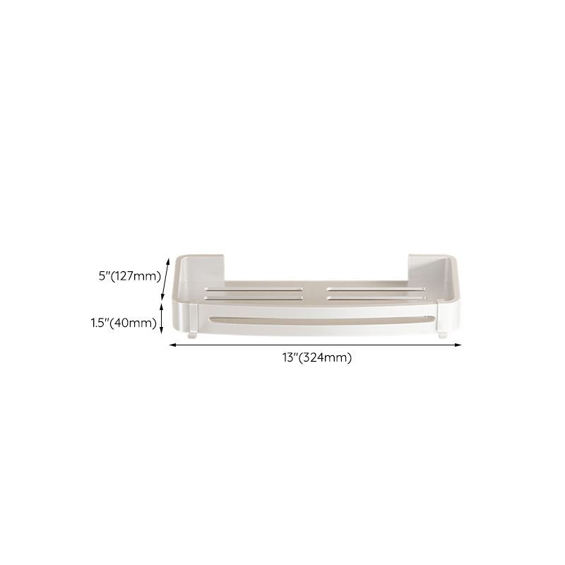 Avtoit | Modern white finish bathroom shelf rectangular & triangular bathroom hardware set