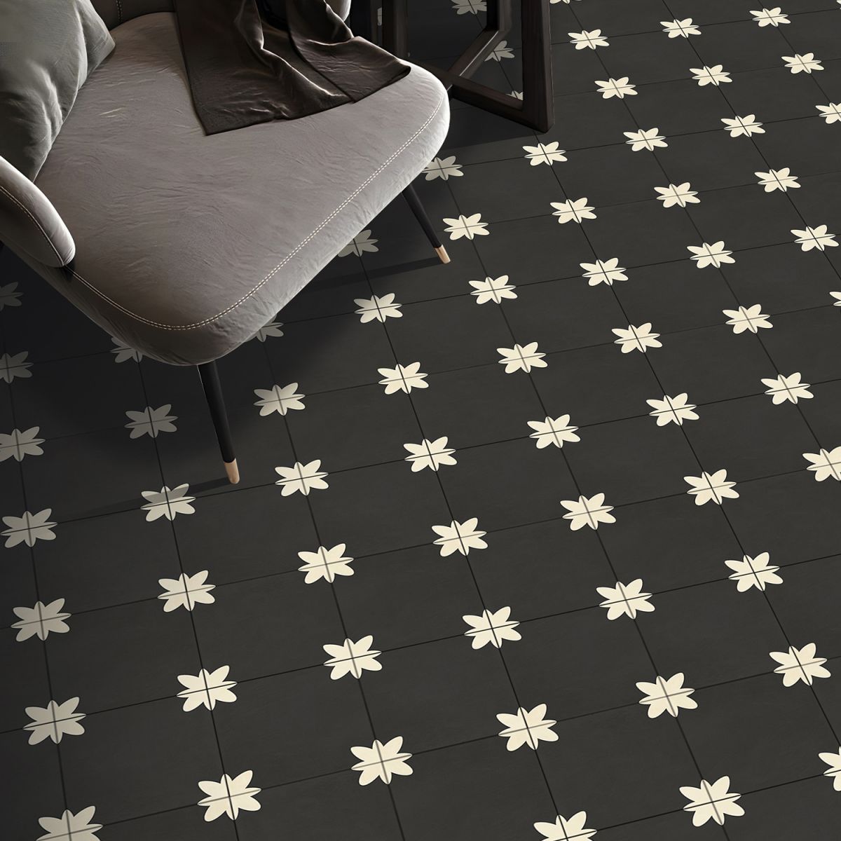 Avtoit | PVC Peel and Stick Splash Protection Square Single Panel Wallpaper with Water Resistant