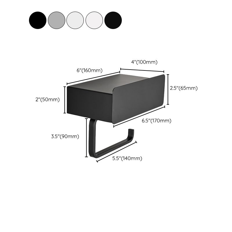 Avtoit | 2-piece Stainless Steel Classic Bathroom Accessory Set Black & Chrome Paper Holder