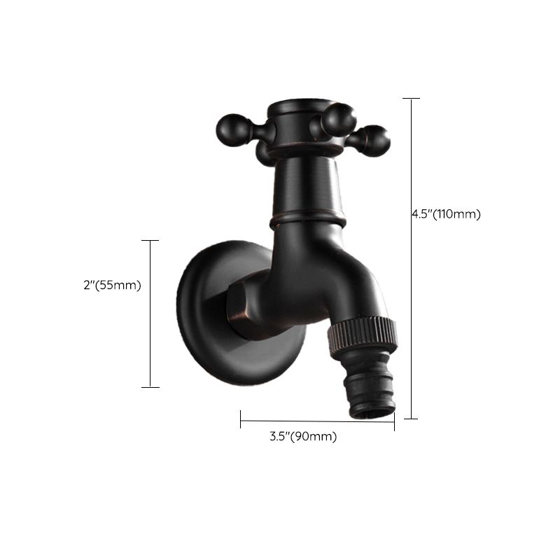 Avtoit | Wide Bathroom Sink Faucet Wall-Mounted Cross Handle Faucet