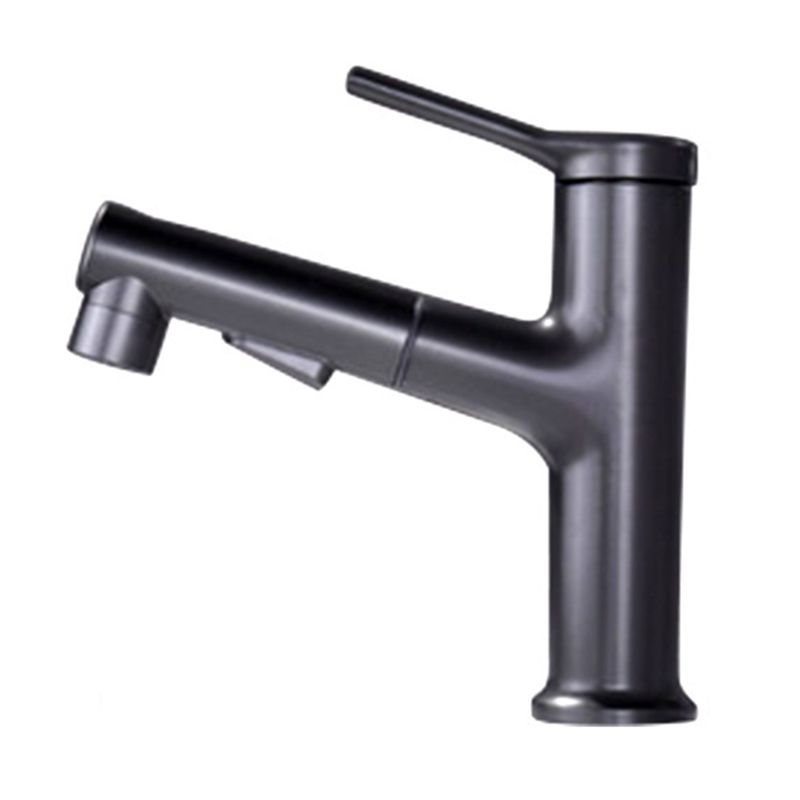 Avtoit | Modern Style Extendable Vessel Faucet Single Handle Low Arc Copper Vessel Faucet