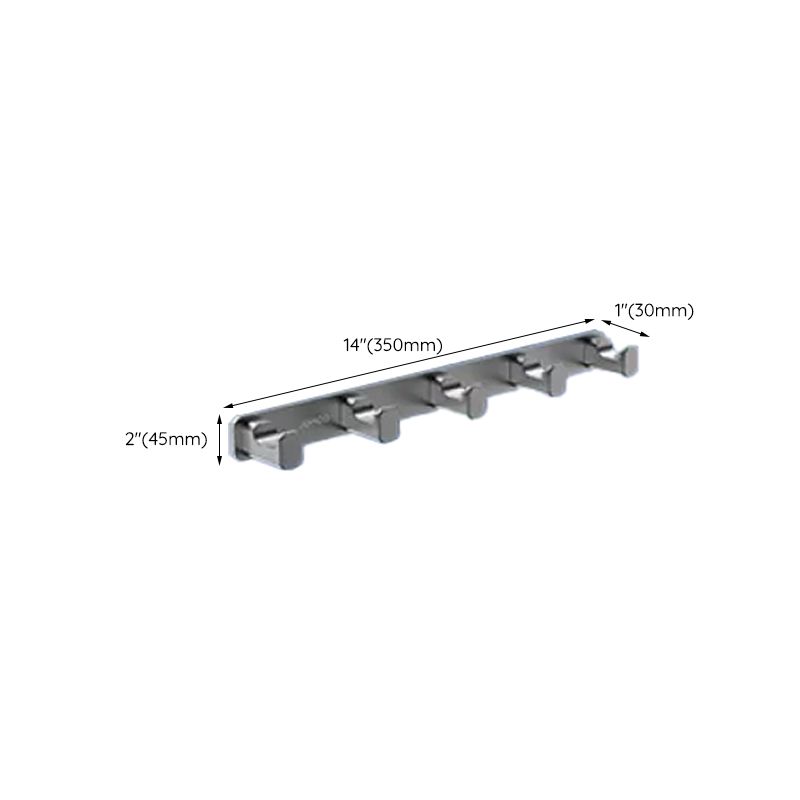 Avtoit | Contemporary bathroom accessory set made of aluminum with towel holder/bath shelf