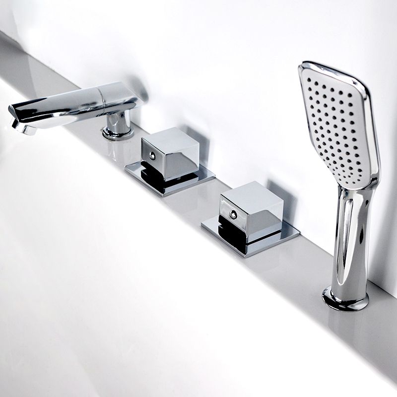 Avtoit | Wall-mounted Copper Roman Bathtub Faucet Low Arc Roman Bathtub Filler Trim