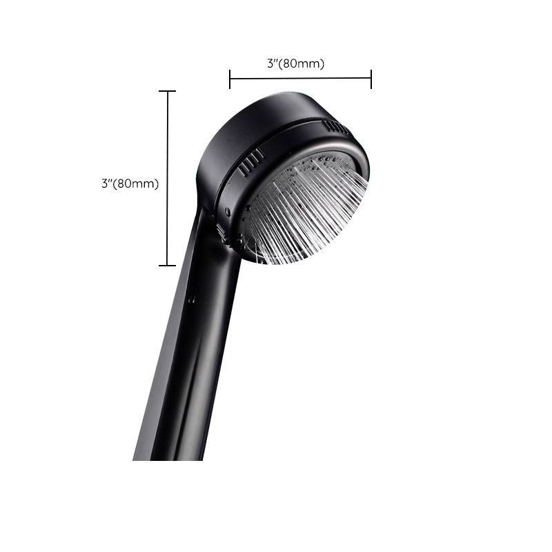 Avtoit | Contemporary Shower Head Round Handheld Shower Head Combination in Black