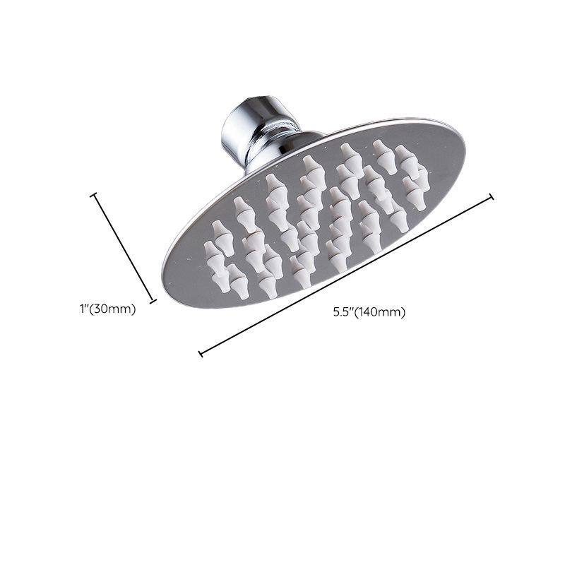 Avtoit | Round shower head made of stainless steel in silver wall-mounted shower head