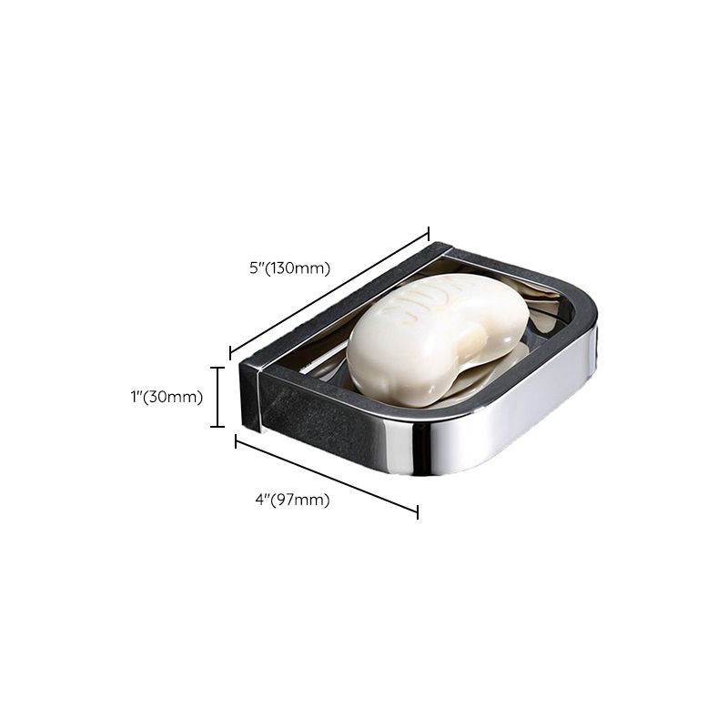 Avtoit | Polished Chrome Modern Bathroom Accessory Set made of Stainless Steel Towel Holder/Soap Dish