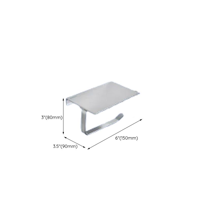 Avtoit | Contemporary bathroom accessory set made of aluminum with towel holder/bath shelf