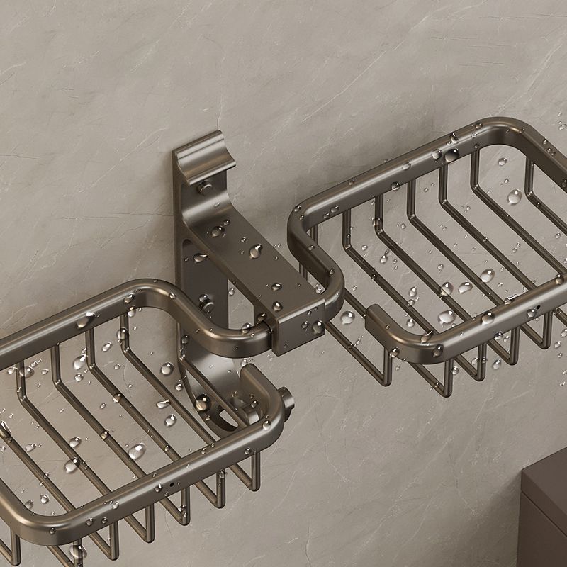 Avtoit | Modern Bathroom Accessory Set Shelf Black/Silver/Grey Bathroom Accessories Set