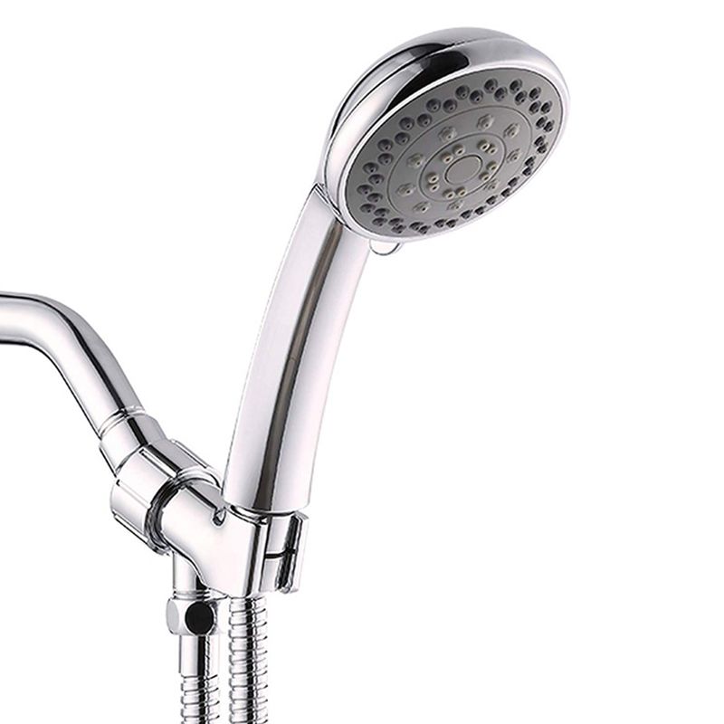 Avtoit | Round Handheld Showerhead in Silver Leak-Resistant Wall-Mounted Showerhead
