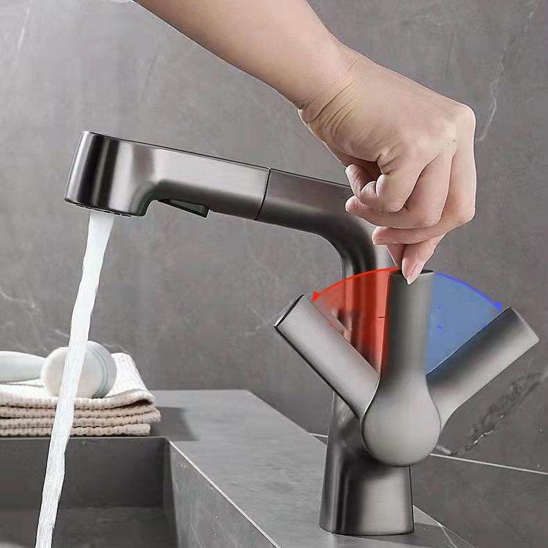 Avtoit | Modern centerset faucet with single lever handle for countertop sink bathroom fixture