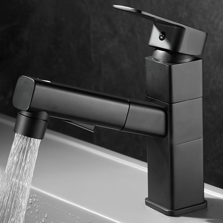 Avtoit | Bathroom faucet with pull-out lever handle Single hole basin mixer