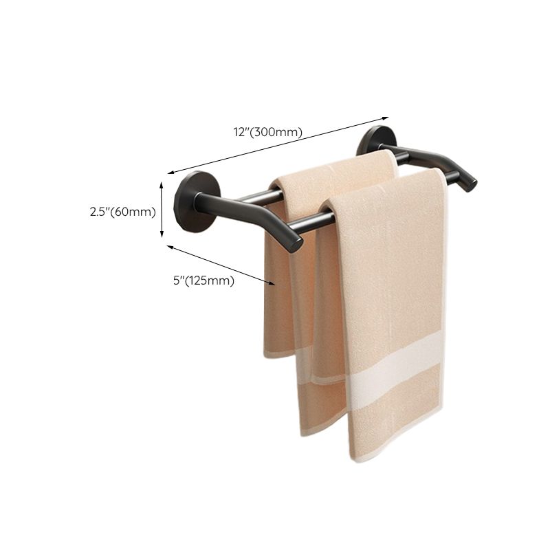 Avtoit | Aluminum Bathroom Hardware Set Black Bathroom Accessories Kit Towel Holder