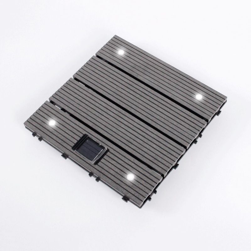 Avtoit | Striped Pattern Terrace Floor Tiles Square Click Floor Tiles Floor Board