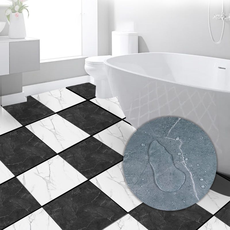 Avtoit | Modern PVC Peel and Stick Tile Floor Marble Look Mold Resistant Vinyl Tiles