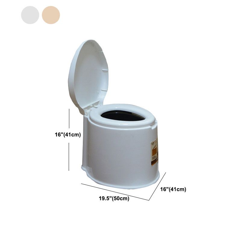 Avtoit | Contemporary Plastic Floor-Mounted Toilet Bowl with Seat for the Bathroom