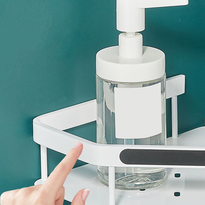 Avtoit | Matt white 3-piece modern bathroom accessory set, bathroom shelf