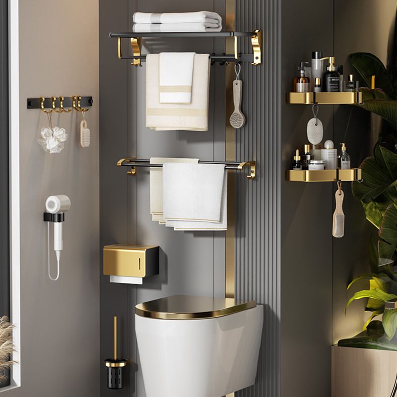 Avtoit | Contemporary stainless steel bathroom accessories as a single piece or in a set in black and gold