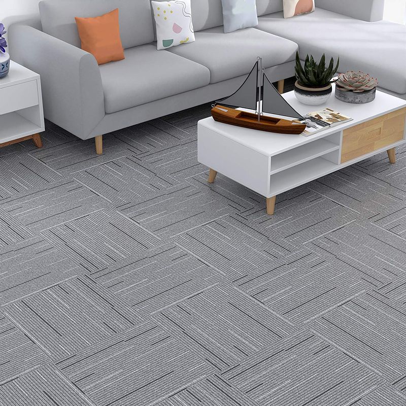 Avtoit | Fabric Look Plastic Floor Water Resistant Square Edge Floor Tiles
