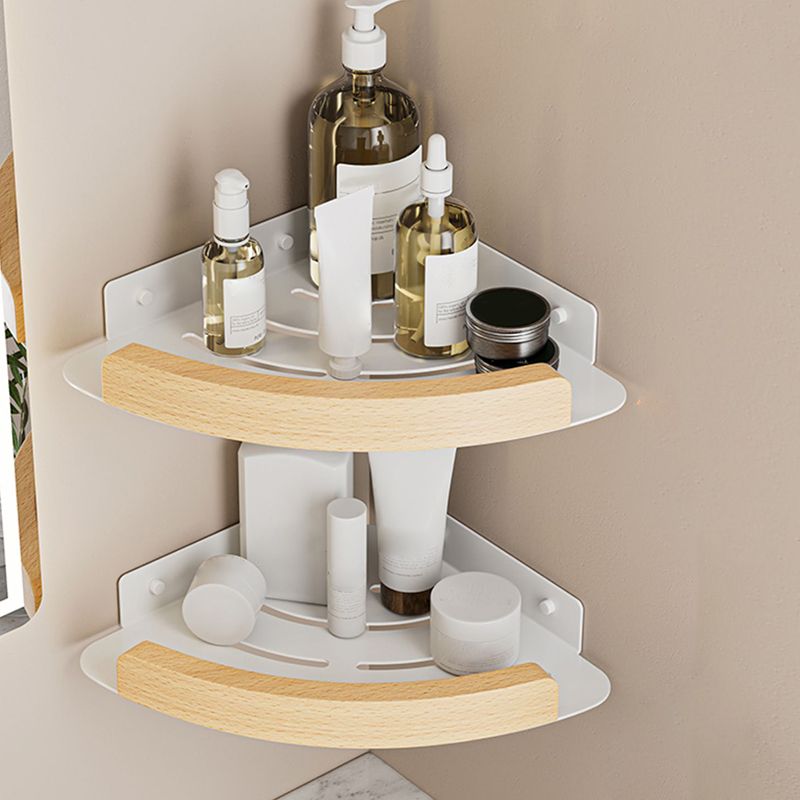 Avtoit | White Metal and Solid Wood Bathroom Accessories Hardware Set