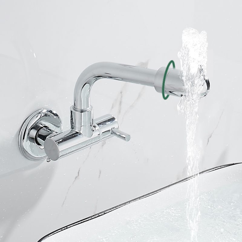 Avtoit | Wall-mounted metal bathtub filler with low arc waterfall bathtub faucet