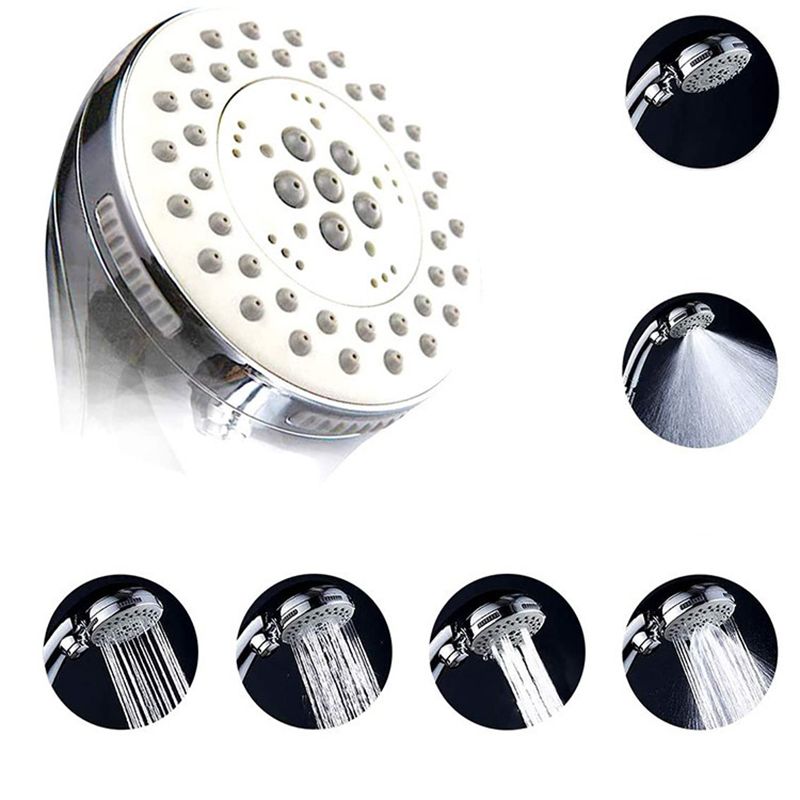 Avtoit | Round Dual Shower Head Stainless Steel 5 Spray Patterns Wall Mounted Shower Head