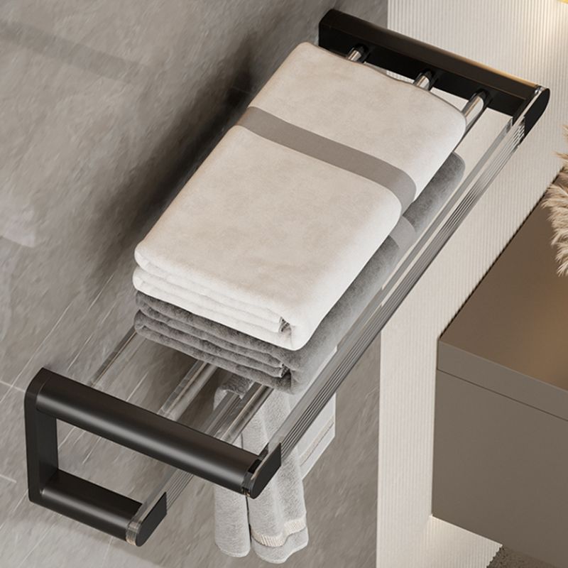 Avtoit | Black Bathroom Set Metallic & Acrylic Bathroom Accessories Set made of Stainless Steel Aluminium