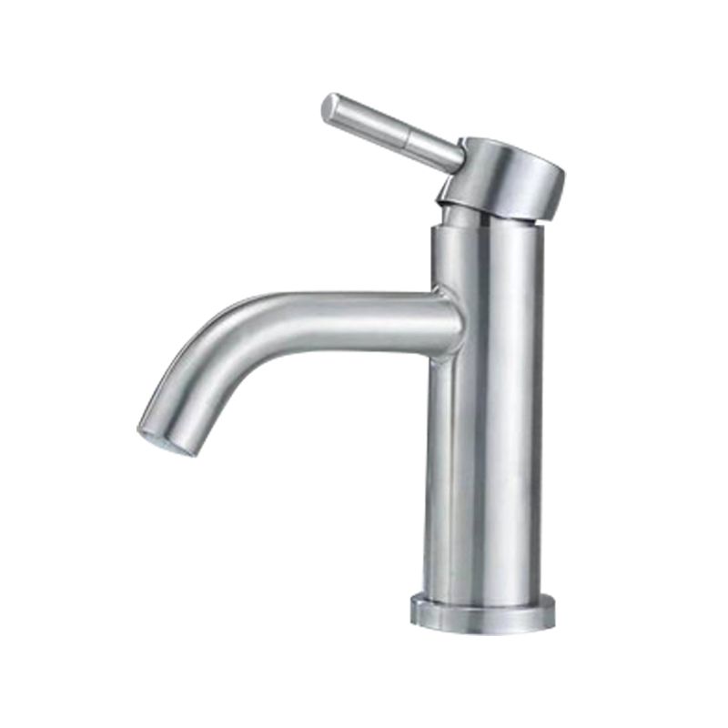 Avtoit | Stainless Steel Bathroom Faucet Chrome Lever Handle Sink Faucet with 1 Hole