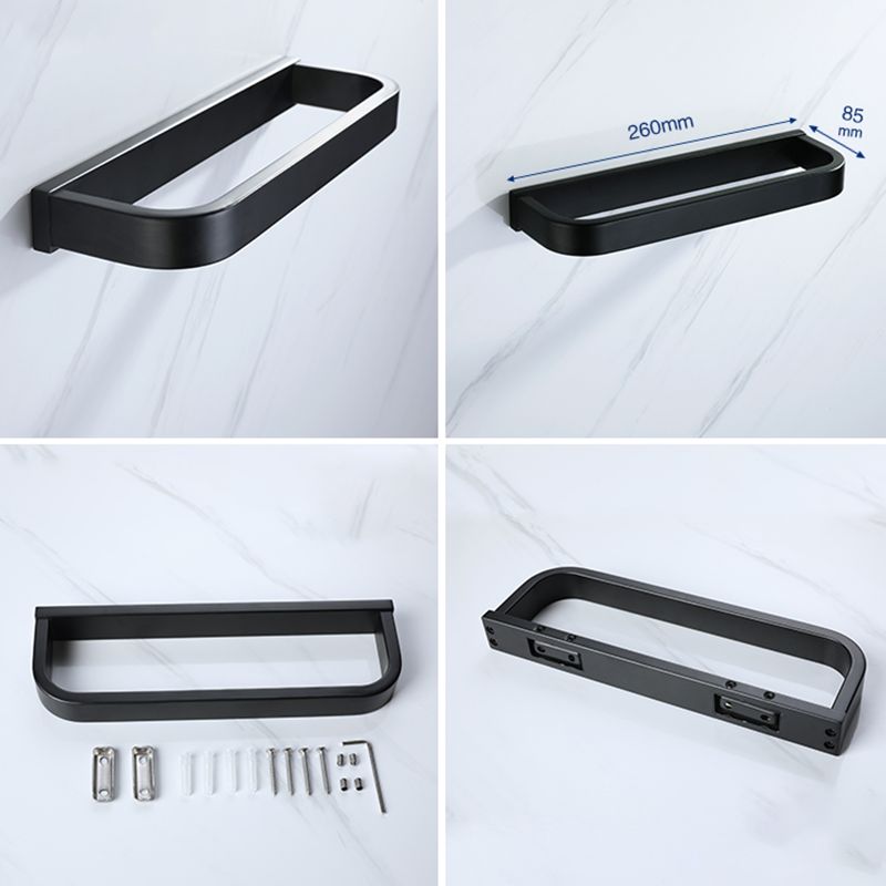 Avtoit | Modern Bathroom Hardware Set Bathroom Shelf Towel Bar Black Bathroom Hardware Set