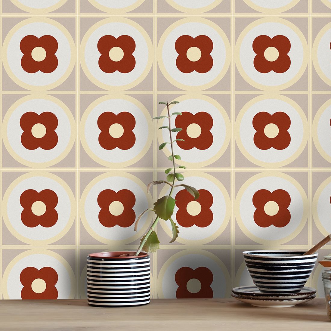 Avtoit | Square Peel & Stick Field Tile Waterproof PVC Peel and Stick Wall Tile