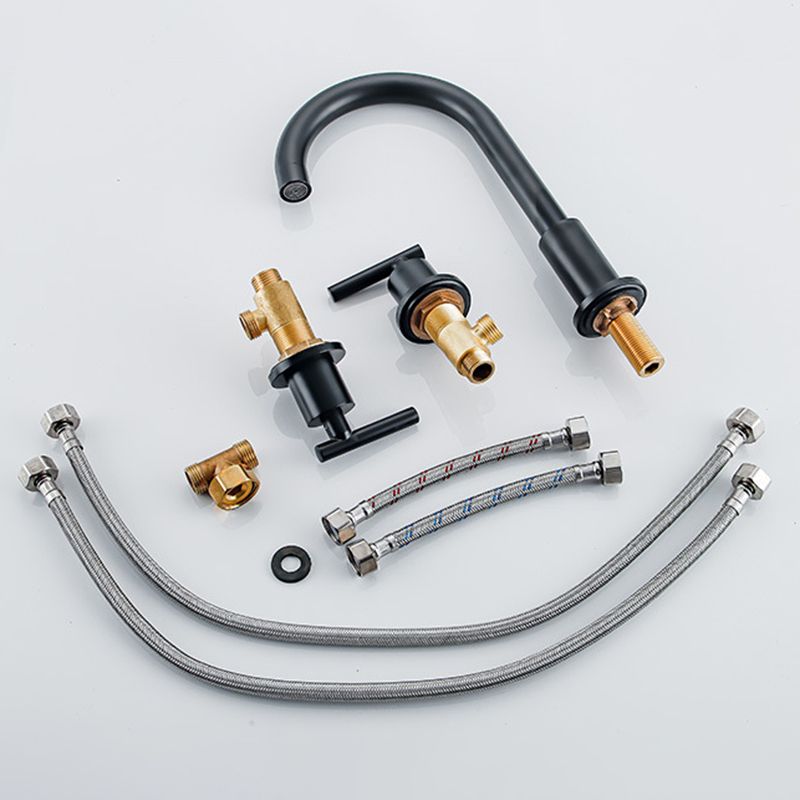 Avtoit | Modern 2-Handle Bathroom Sink Faucet 3-Hole Widespread Bathroom Faucet