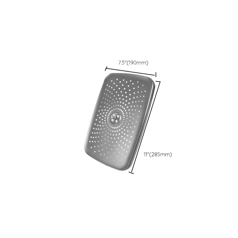 Avtoit | Modern Gray Showerhead Combo Standard Spray Pattern Rectangular Large Showerhead