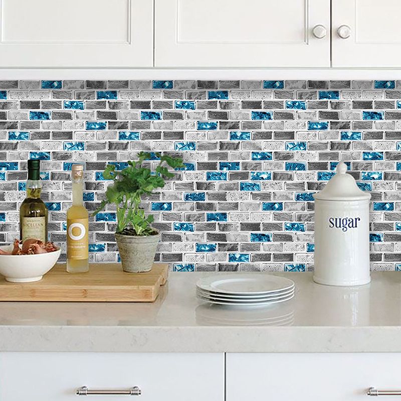 Avtoit | Peel and Stick Wall Tile Water Repellent Rectangle PVC Peel & Stick Subway Tile