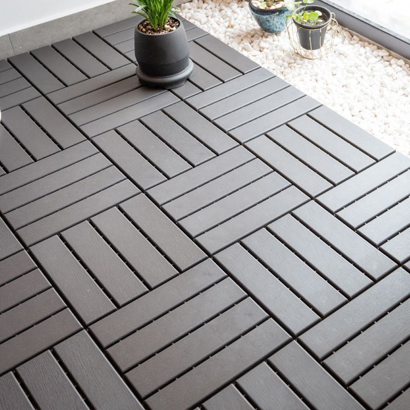 Avtoit | Contemporary square wooden tile smooth brown engineered wood for patio garden