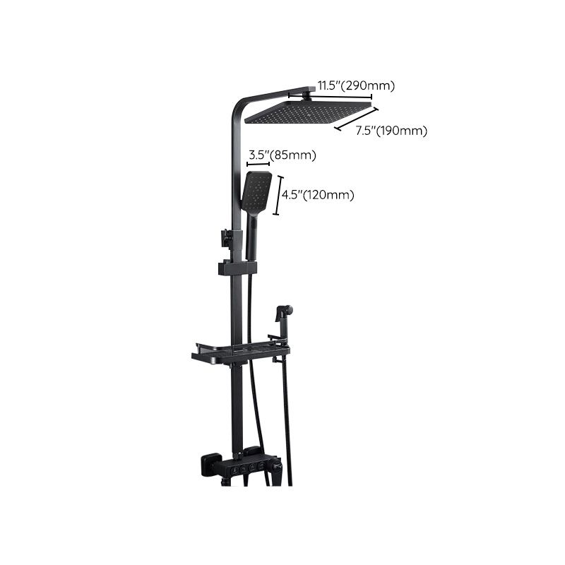 Avtoit | Adjustable Spray Sample Shower Combination Metal Shower Fitting Arm Shower Head with Slip Bar