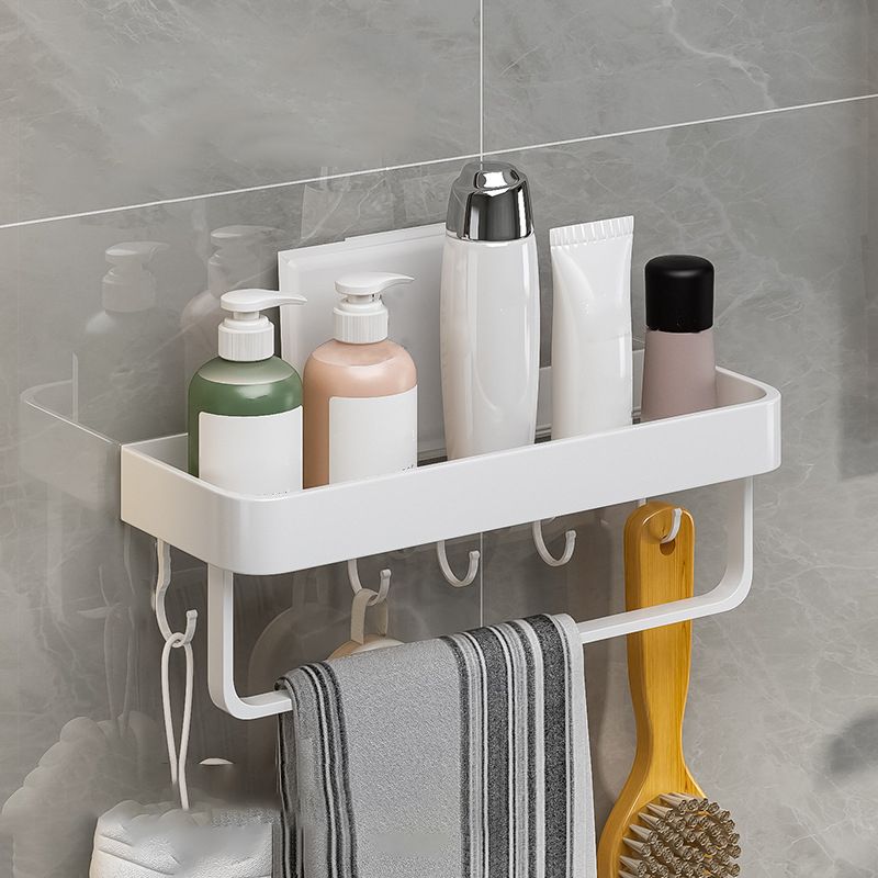 Avtoit | Contemporary Bathroom Accessory Set Metal Bath Shelf in White