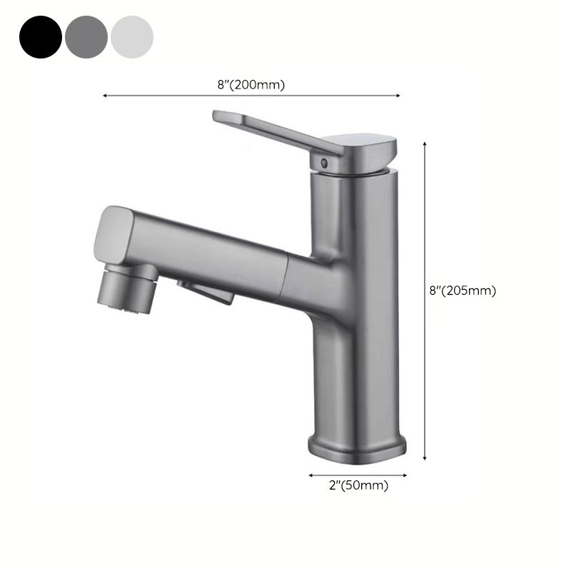 Avtoit | Modern bathroom sink faucet with brass lever handles and swivel spout