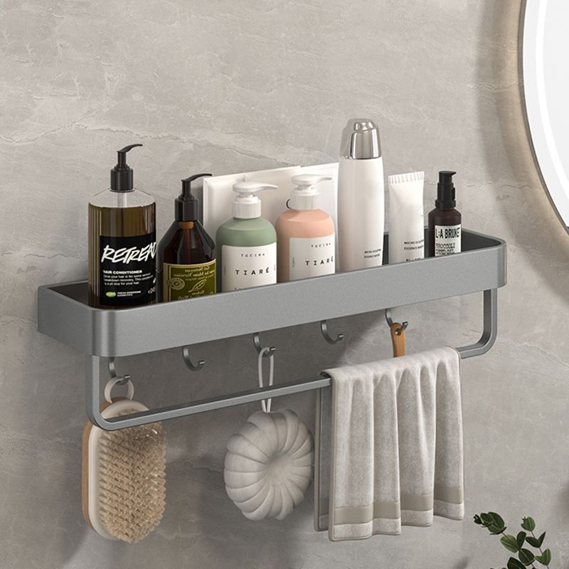 Avtoit | Modern Grey 2-piece Bathroom Accessory Set, Matt Grey, Bathroom Shelf