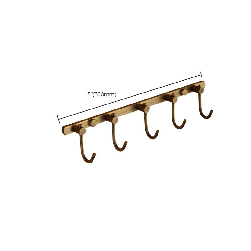 Avtoit | Worn Brass Traditional Bathroom Set with Bath Shelf/Paper Holder & Towel Bar