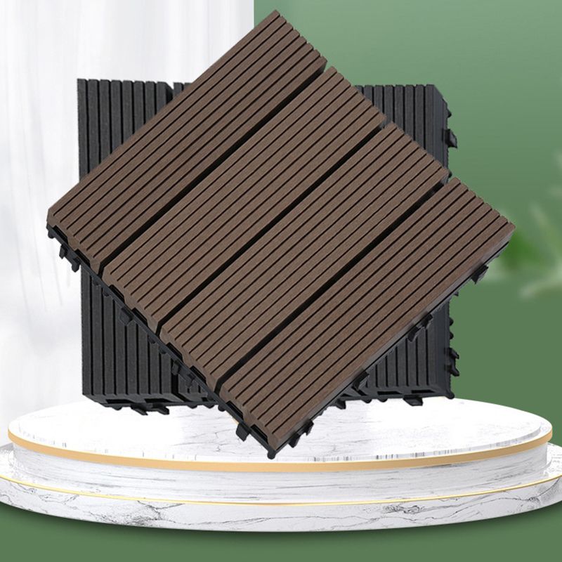 Avtoit | 12" X 12" Deck/Patio floor tiles 4-Slat Square for outdoor patio tiles
