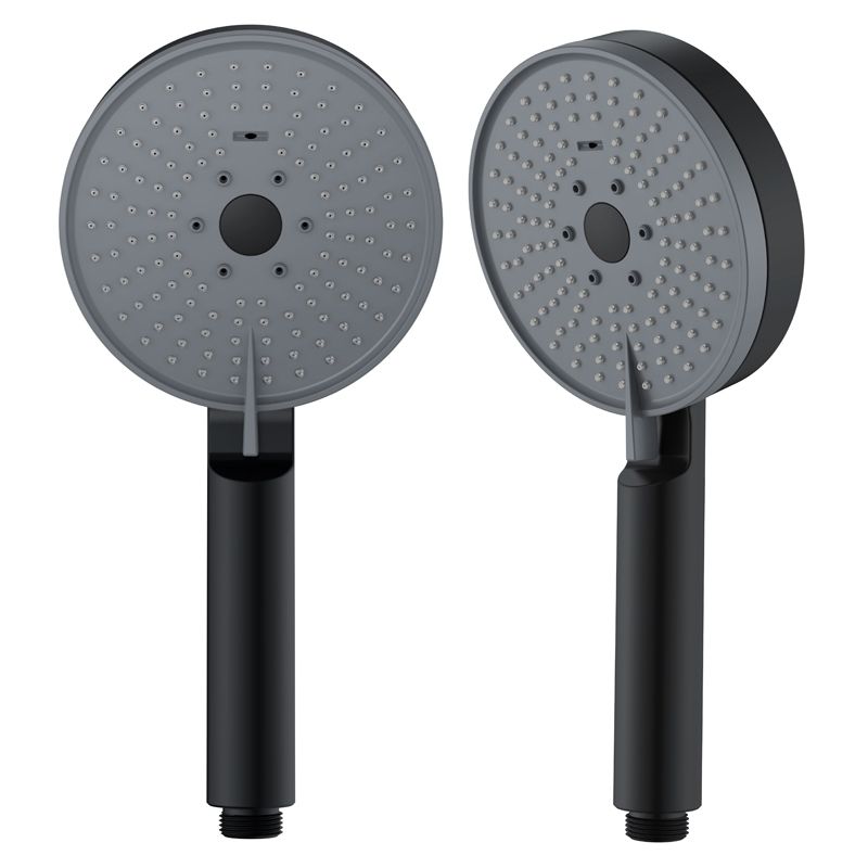 Avtoit | Matt Black Hand Shower Modern 3-Stream Round Wall Mounted Hand Shower