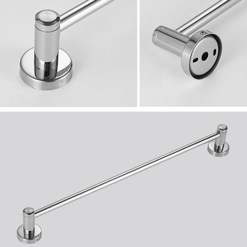 Avtoit | Polished Chrome 5-piece modern bathroom accessory set with bathroom shelf