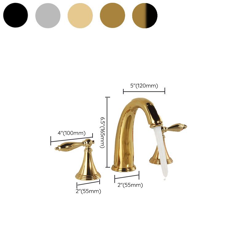Avtoit | Modern widespread sink faucet Simple bathroom double handle faucet with lever handle