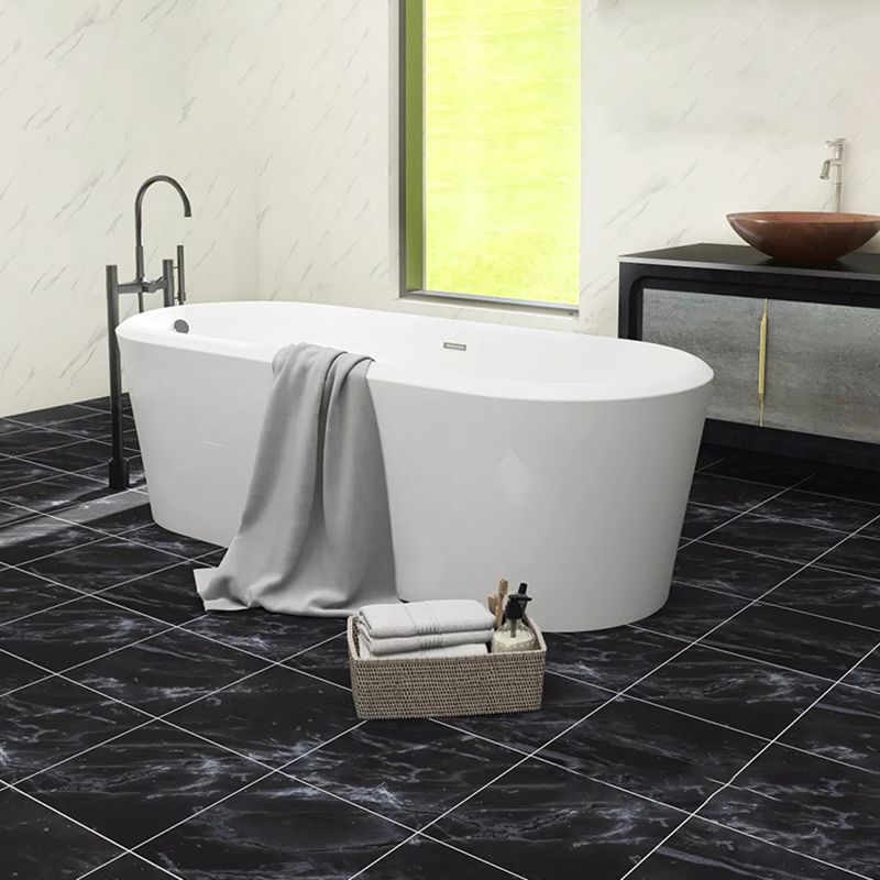Avtoit | Peel and Stick Vinyl Floor Dark Gloss Vinyl Floor with Square Edge