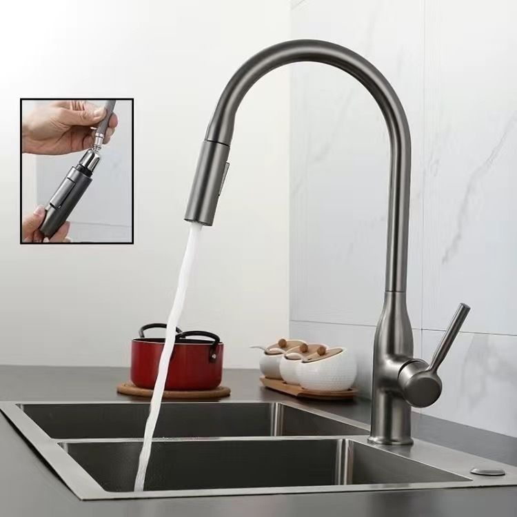 Avtoit | Modern Pull-down Water Filler Single Handle High Arc Kitchen Faucet