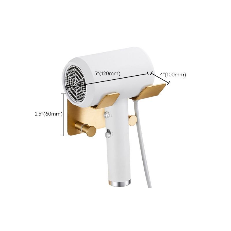 Avtoit | Golden Modern 5-piece Bathroom Accessories Set Brushed Brass Towel Holder/Paper Holder
