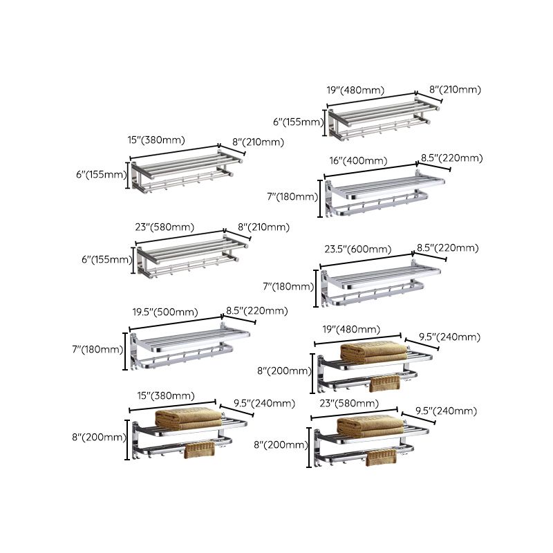 Avtoit | 6-piece stainless steel modern bathroom accessories as a single item or as a set