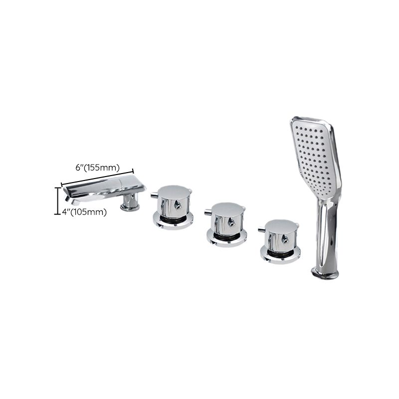 Avtoit | Contemporary Style Bathroom Faucet Metal Deck Mounted Bathroom Faucet