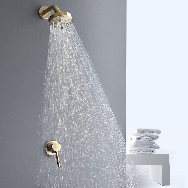 Avtoit | Stainless Steel Shower Combination Round Fixed Shower Head with Shower Arm
